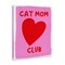 Stupell Industries Cat Mom Club Heart Canvas Wall Art Design by House of Lulu